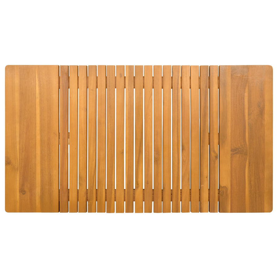 Badmat Effen Bruin 100 x 55 cm Hout