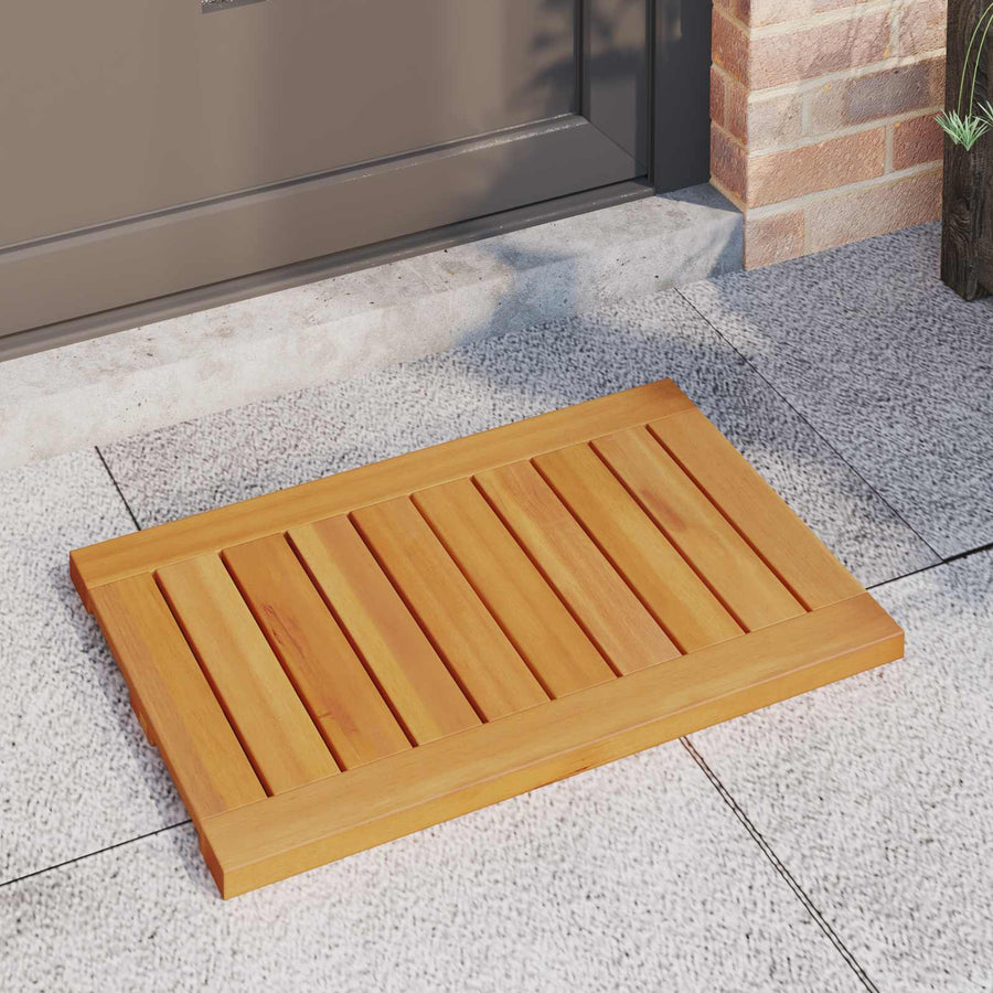 Badmat Effen Bruin 60 x 40 cm Hout