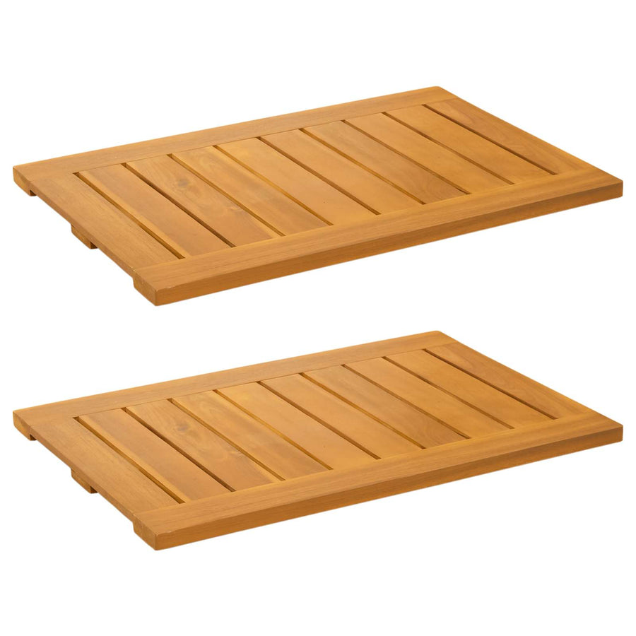 Badmat Effen Bruin 60 x 40 cm Hout