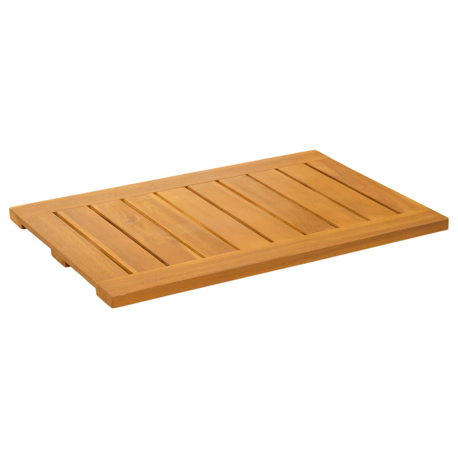 Badmat Effen Bruin 60 x 40 cm Hout