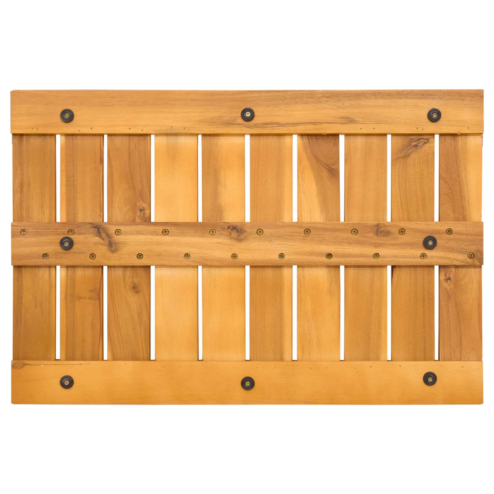 Badmat Effen Bruin 60 x 40 cm Hout