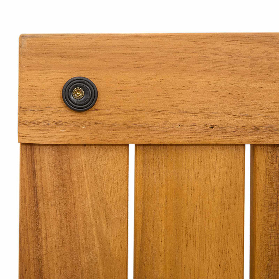 Badmat Effen Bruin 50 x 50 cm Hout