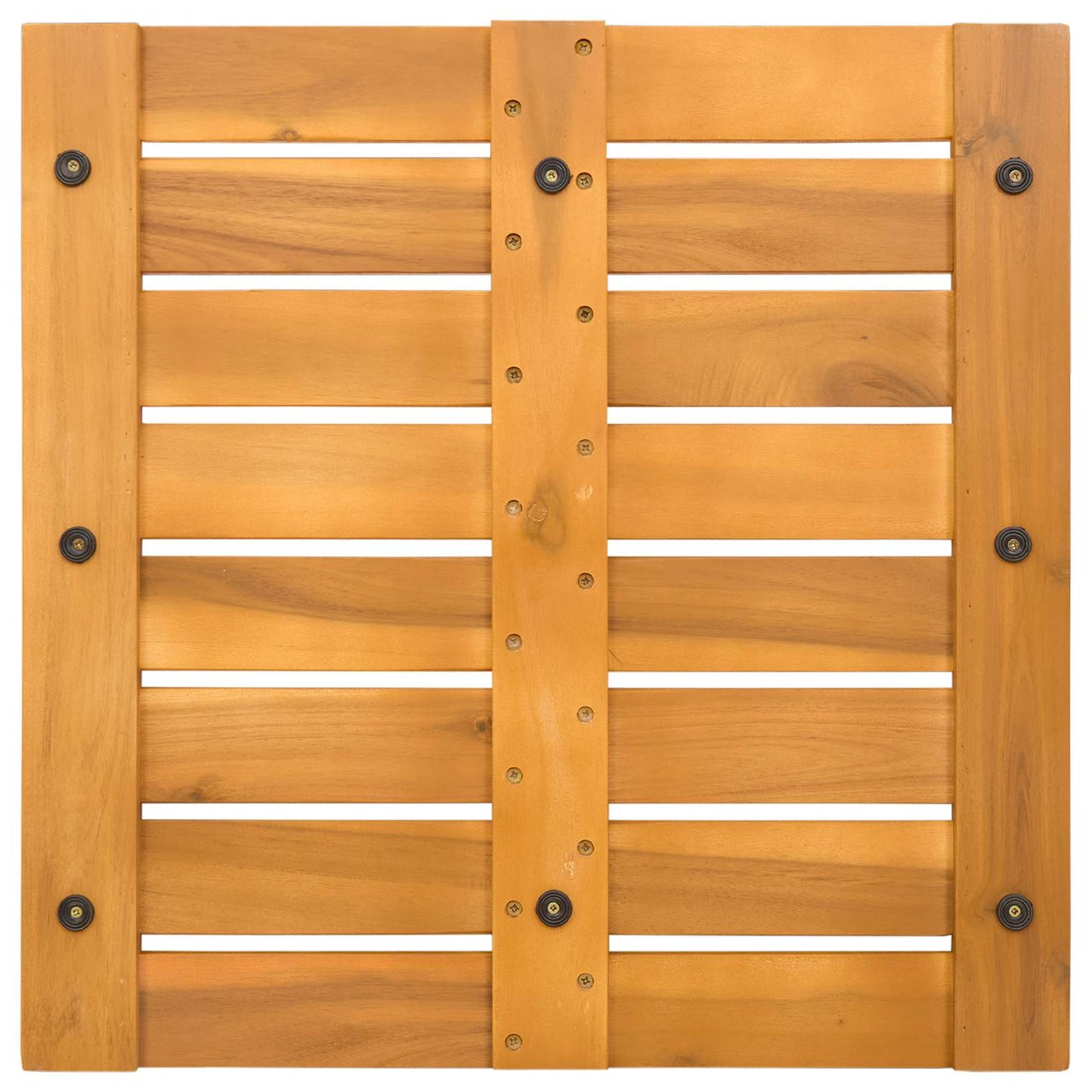 Badmat Effen Bruin 50 x 50 cm Hout