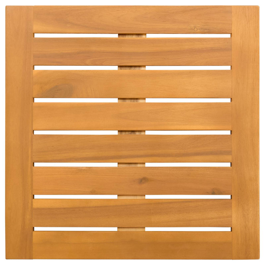 Badmat Effen Bruin 50 x 50 cm Hout