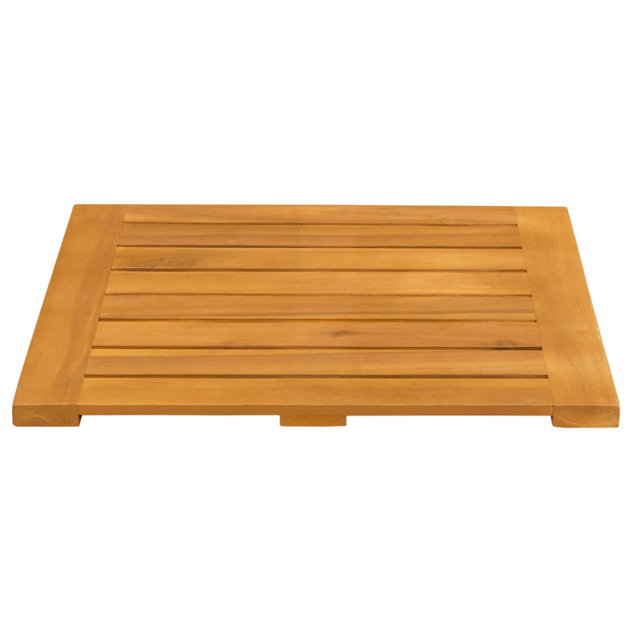 Badmat Effen Bruin 50 x 50 cm Hout