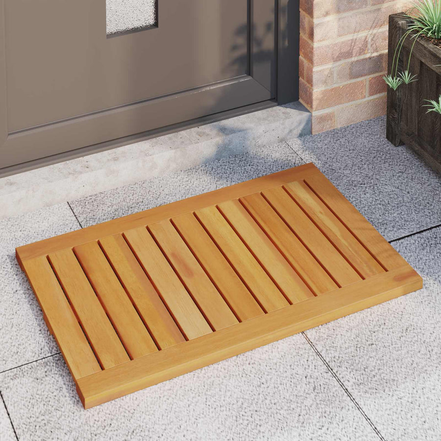 Badmat Effen Bruin 80 x 50 cm Hout