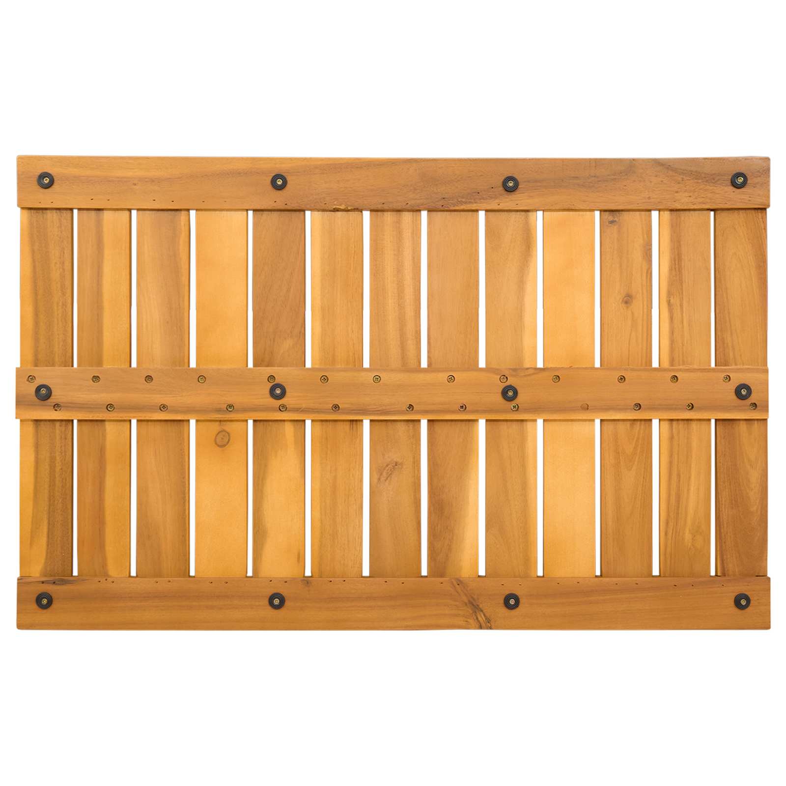 Badmat Effen Bruin 80 x 50 cm Hout