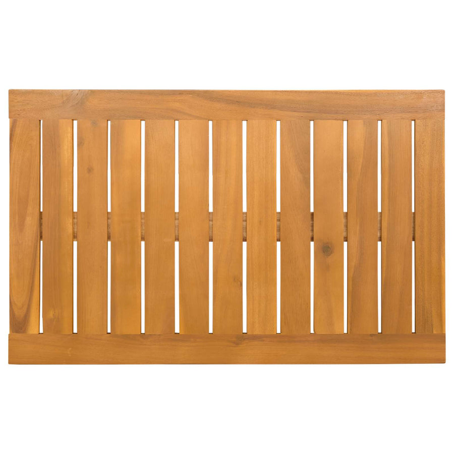 Badmat Effen Bruin 80 x 50 cm Hout