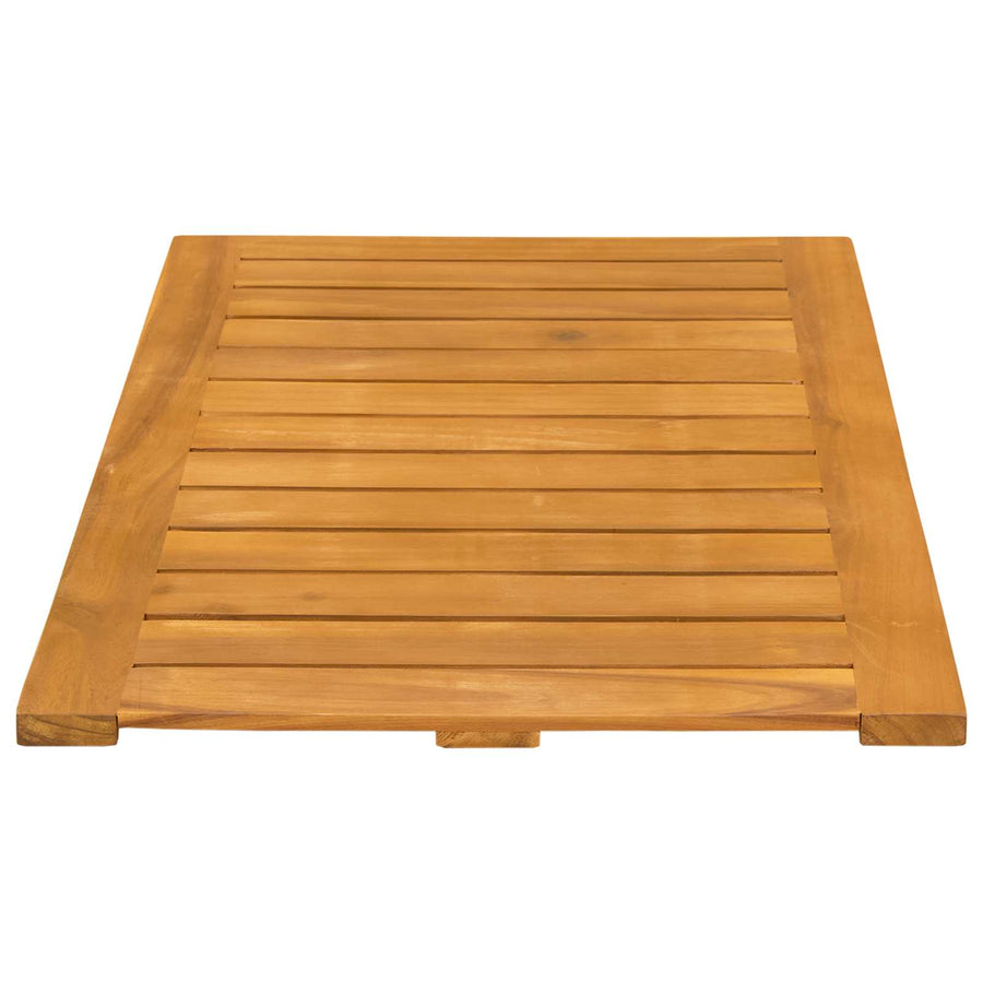 Badmat Effen Bruin 80 x 50 cm Hout