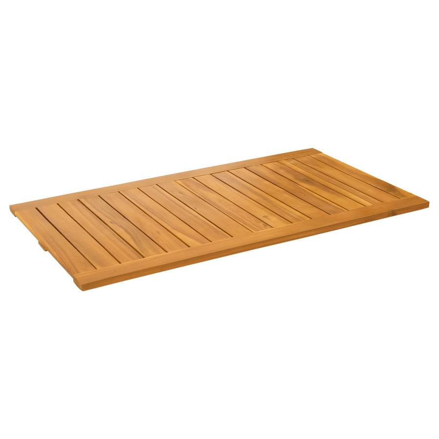 Badmat Effen Bruin 100 x 55 cm Hout