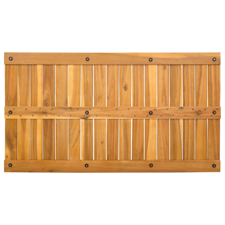 Badmat Effen Bruin 100 x 55 cm Hout