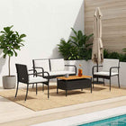 Garden set with cushion steel