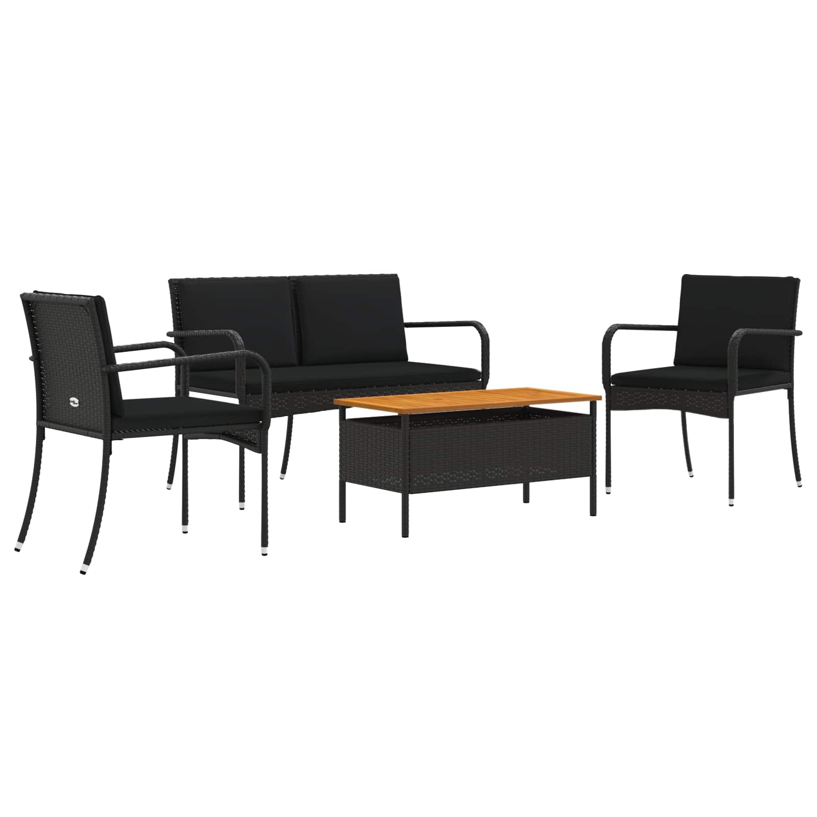 Tuin set met kussen staal