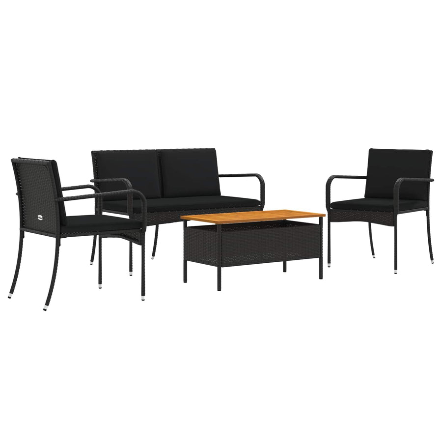 Tuin set met kussen staal