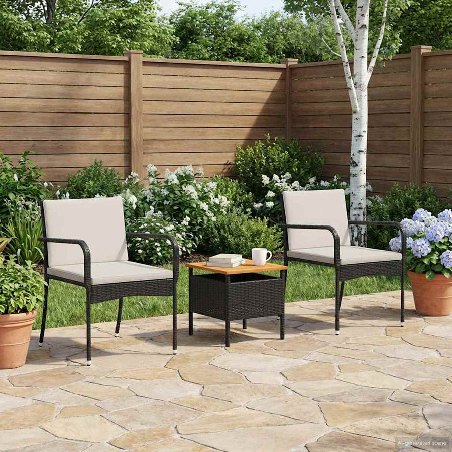 Tuin set met kussen staal