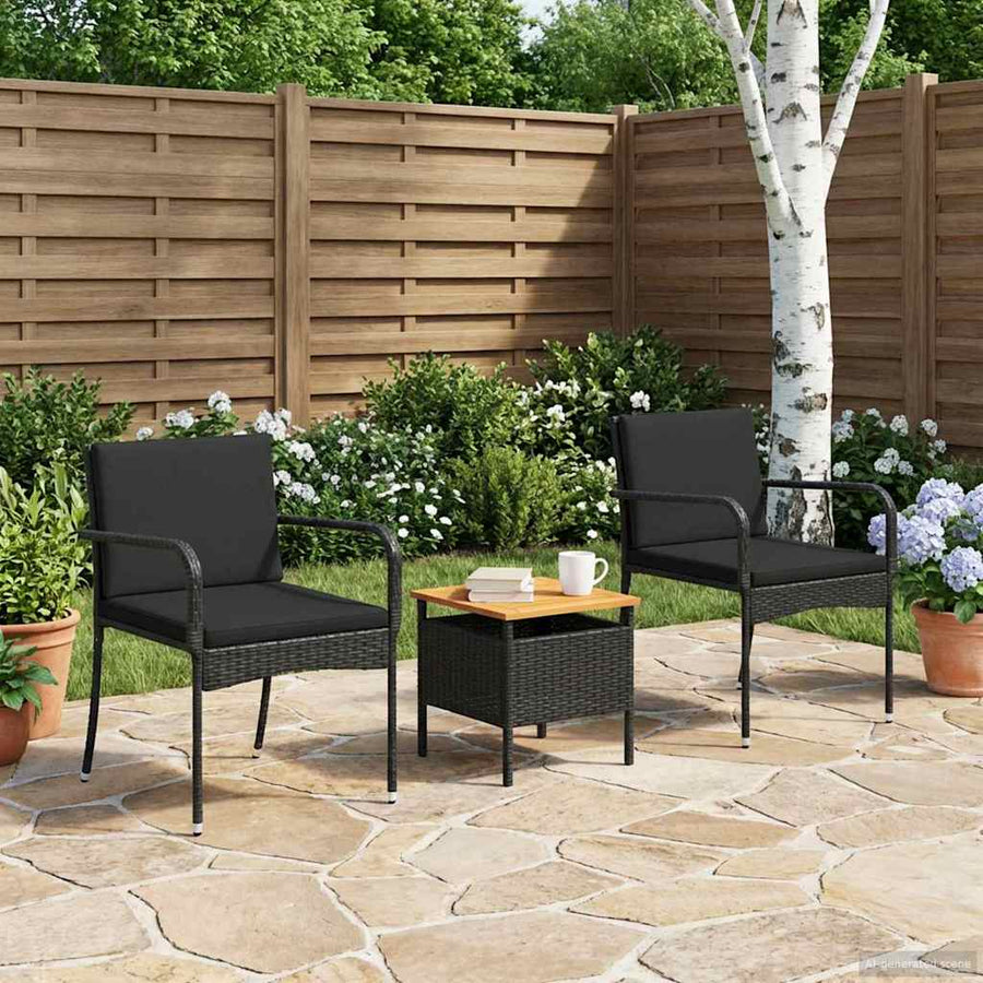 Tuin set met kussen staal