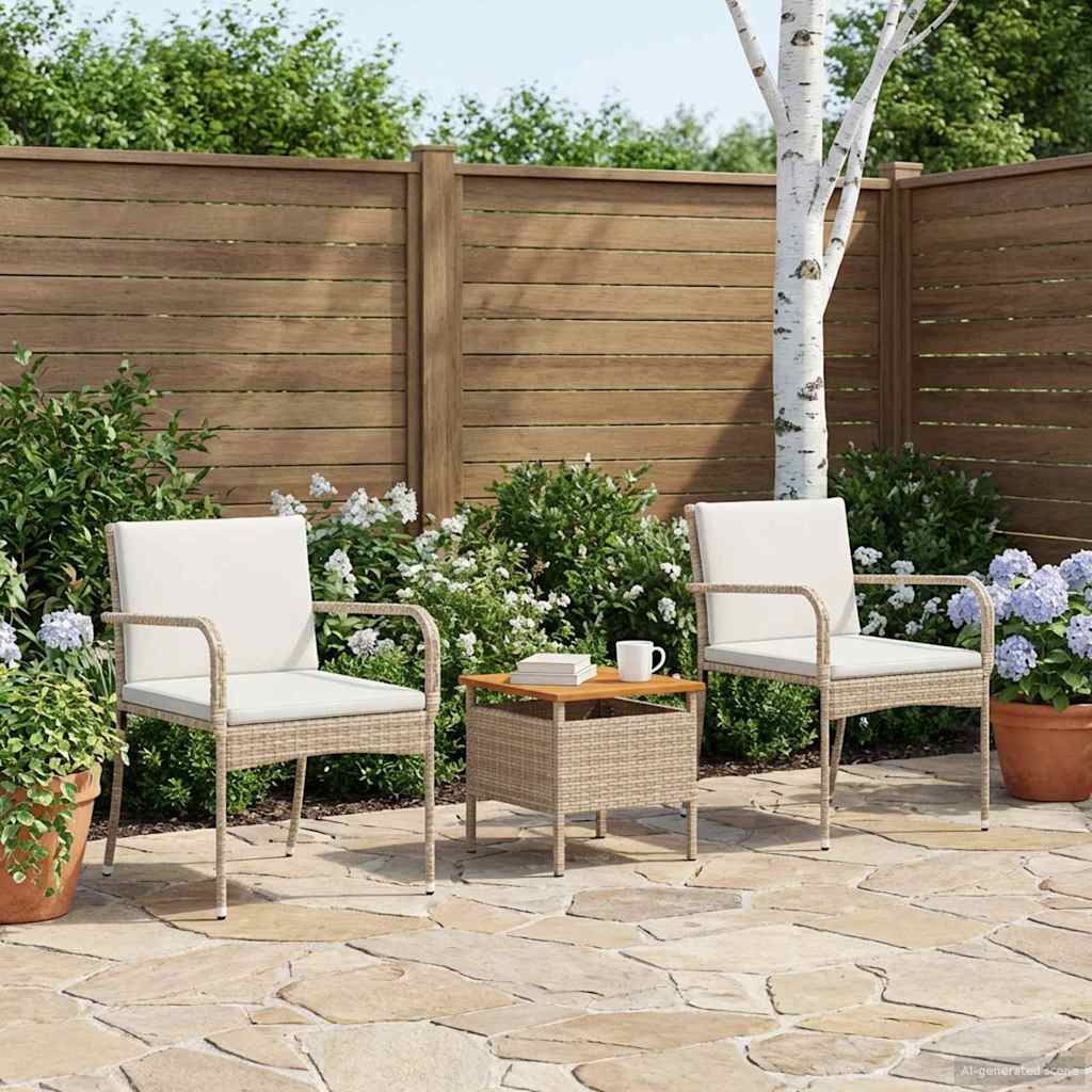 Tuin set met kussen staal