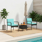 Garden set with cushion steel