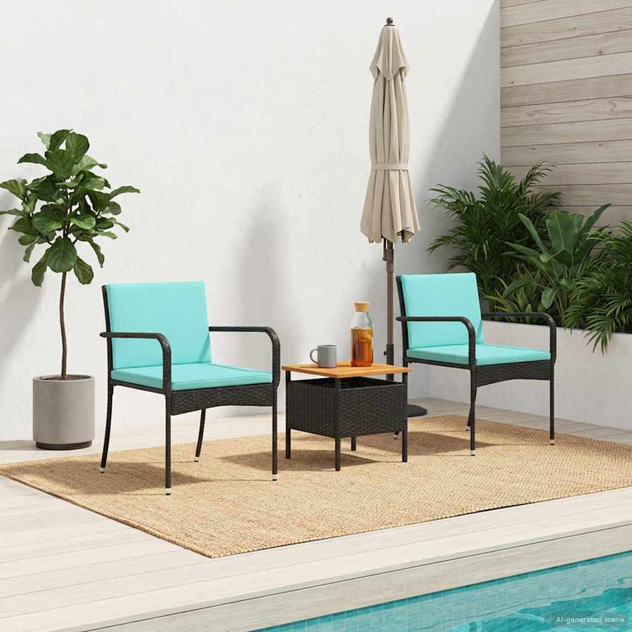 Tuin set met kussen staal