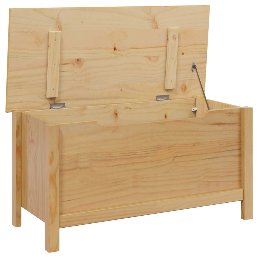 Opbergbox Honingbruin 90 x 40 x 45 cm Massief Vurenhout