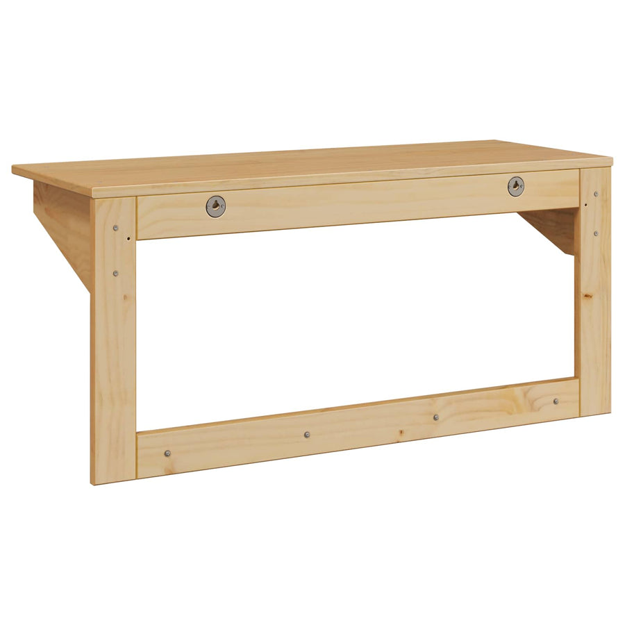 Kapstok Honingbruin 90 x 35 x 41.5 cm Massief Vurenhout