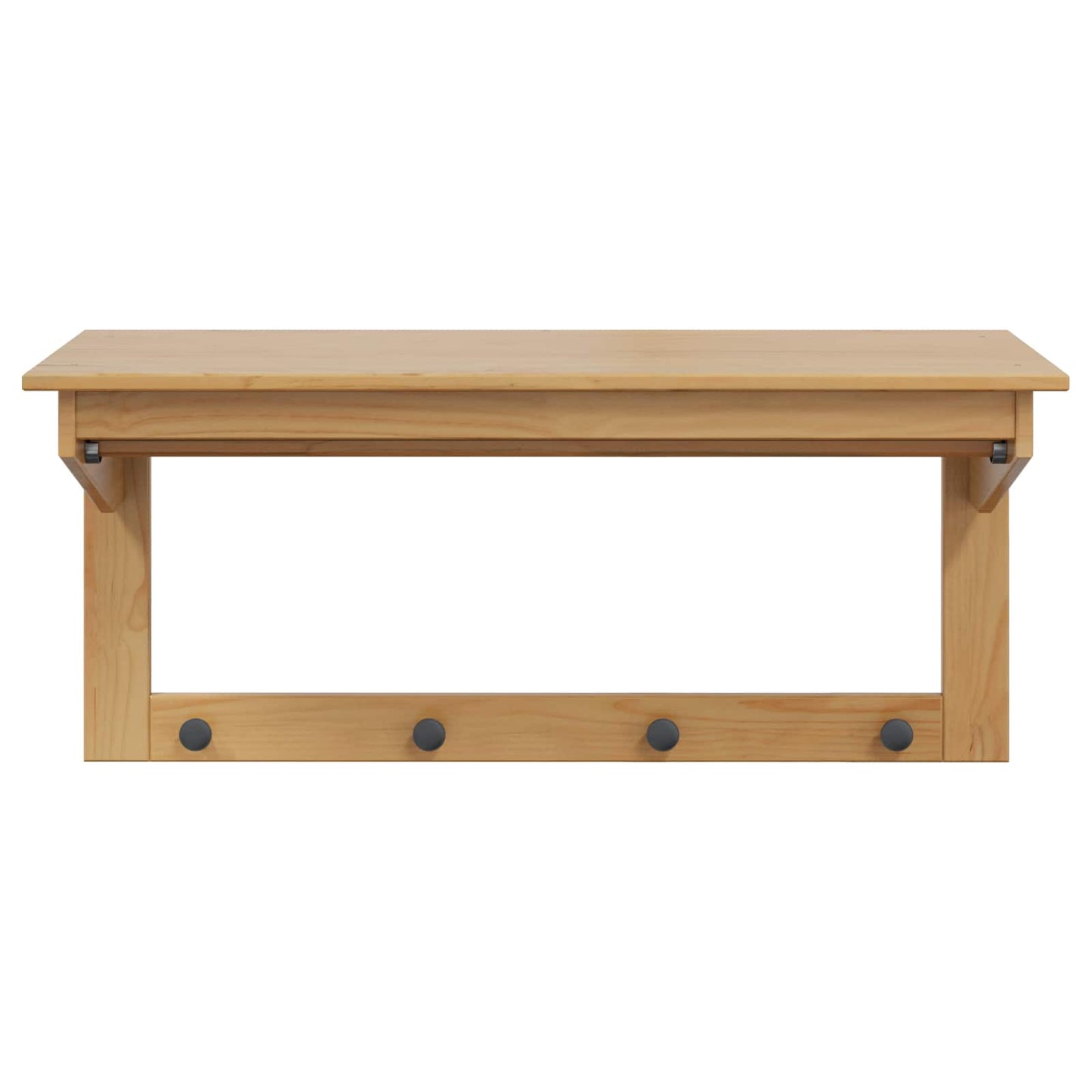 Kapstok Honingbruin 90 x 35 x 41.5 cm Massief Vurenhout