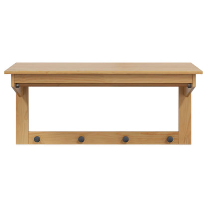 Kapstok Honingbruin 90 x 35 x 41.5 cm Massief Vurenhout