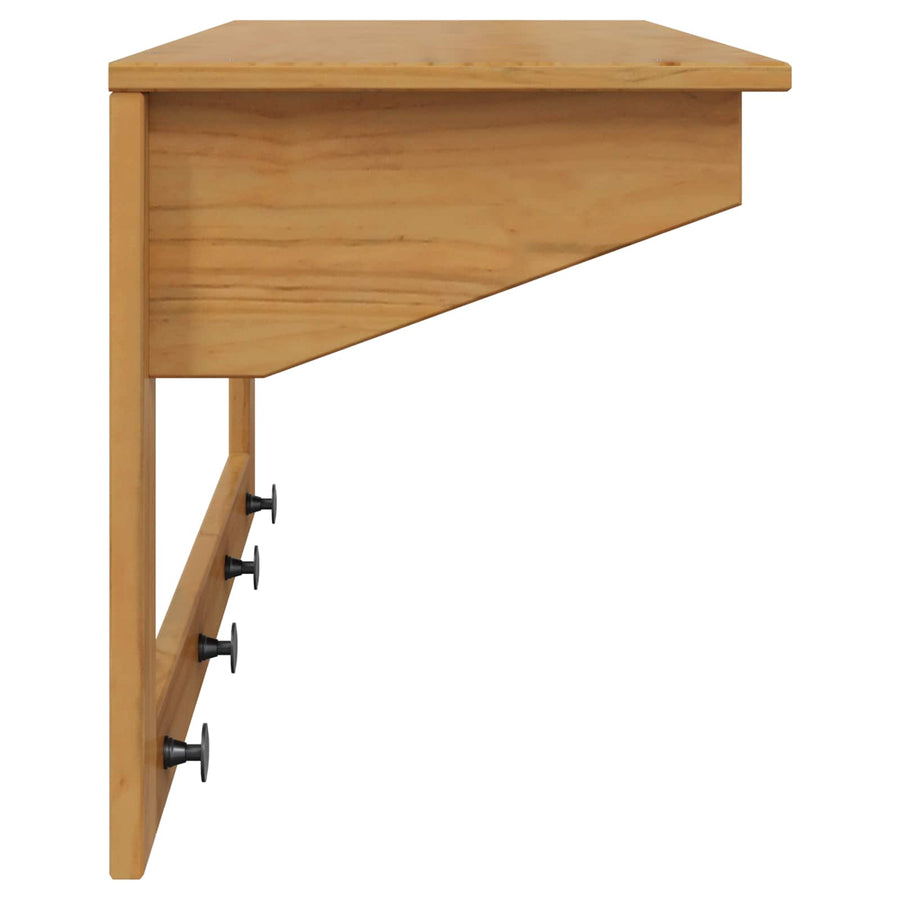 Kapstok Honingbruin 90 x 35 x 41.5 cm Massief Vurenhout