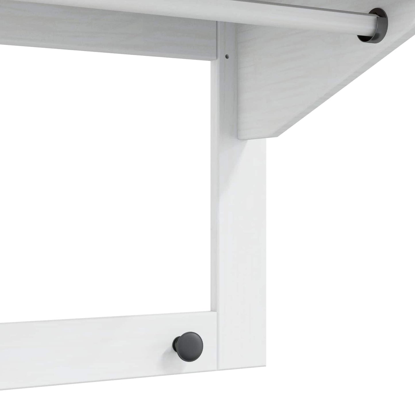 Kapstok Wit en honingbruin 90 x 35 x 41.5 cm Massief Vurenhout