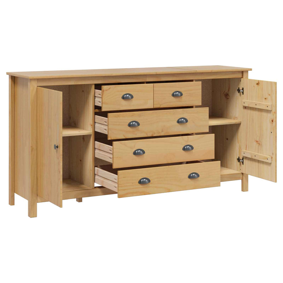 Dressoir HILL Honingbruin 154 x 40 x 80 cm Massief grenenhout