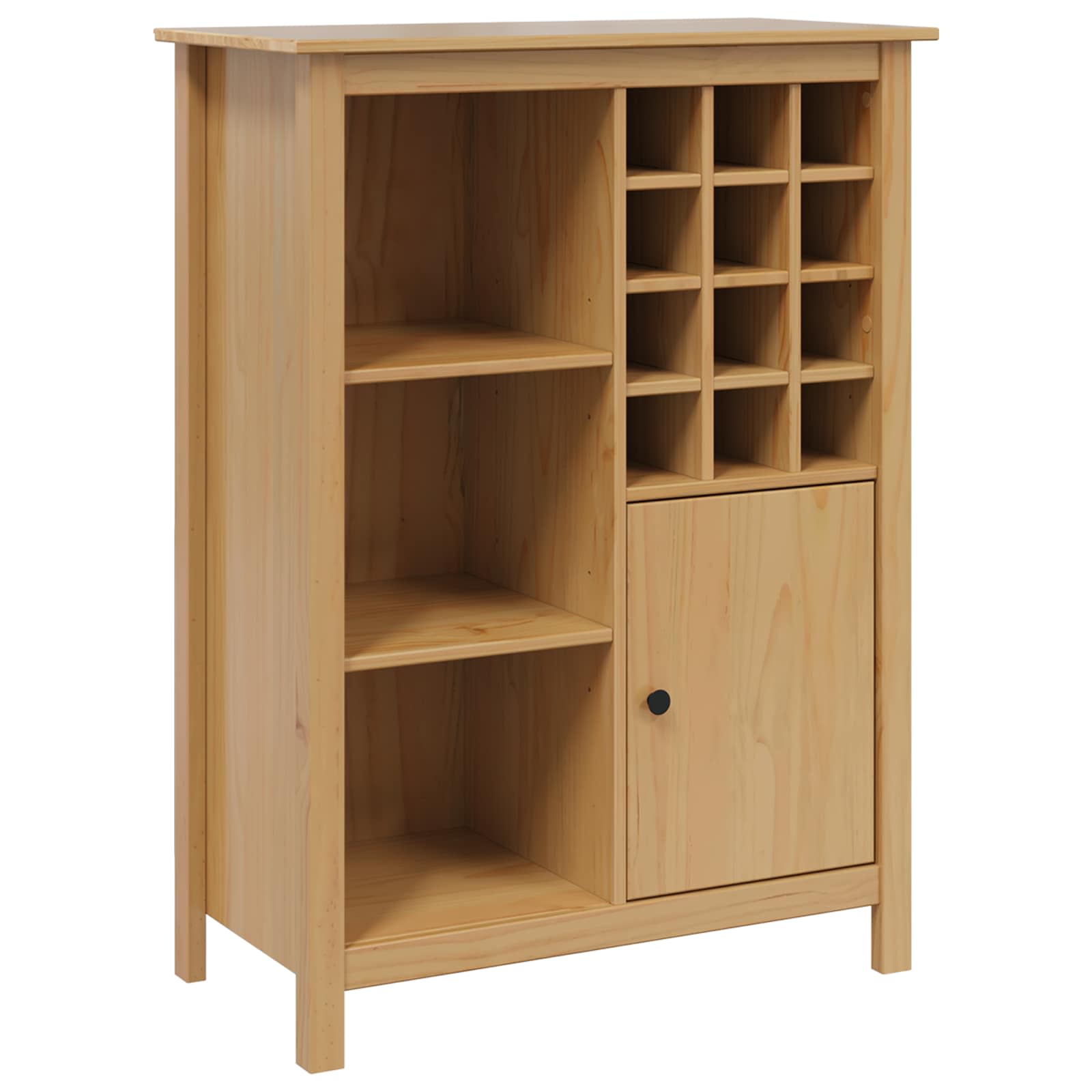Wijnkast HILL Honingbruin 79.5 x 40 x 107.5 cm