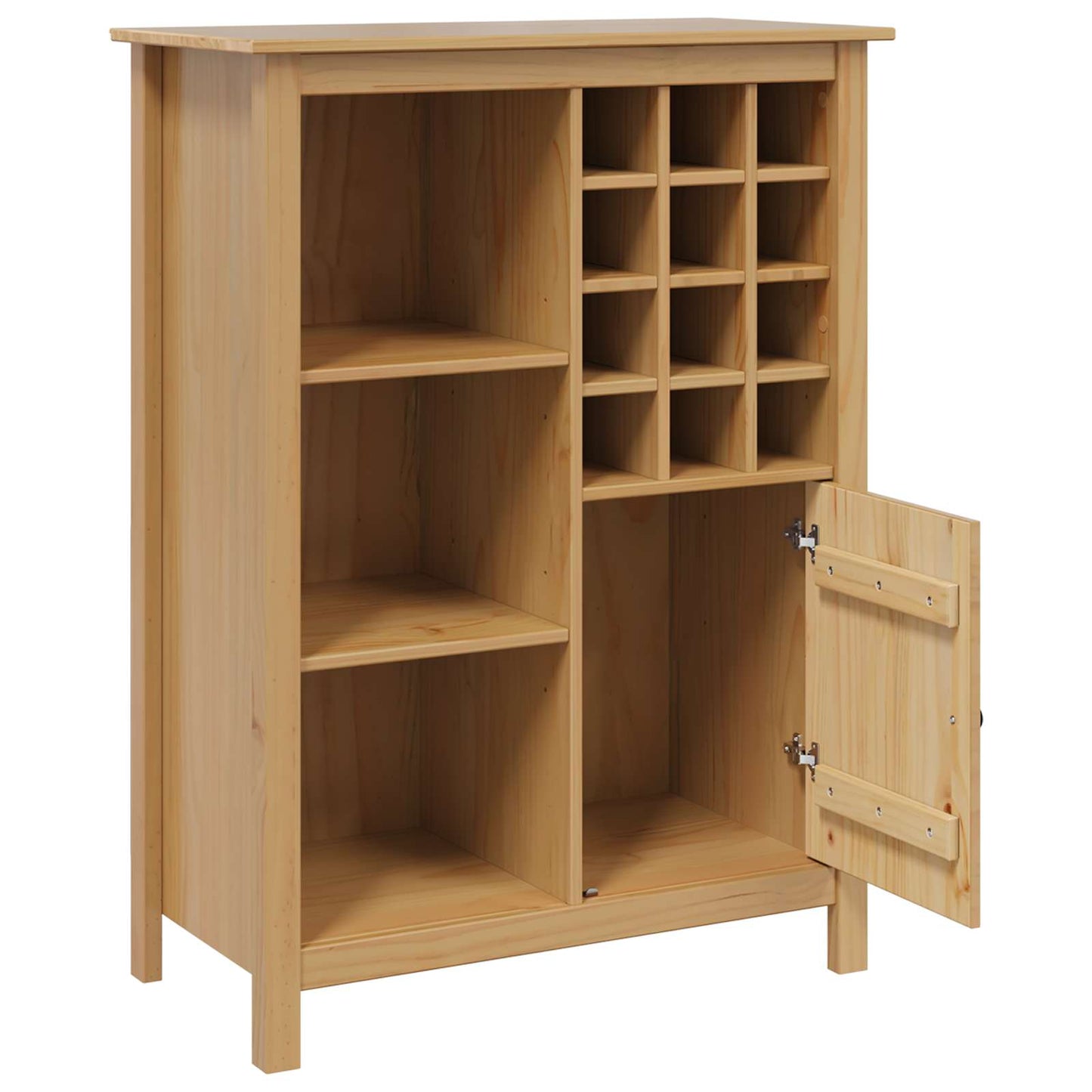 Wijnkast HILL Honingbruin 79.5 x 40 x 107.5 cm