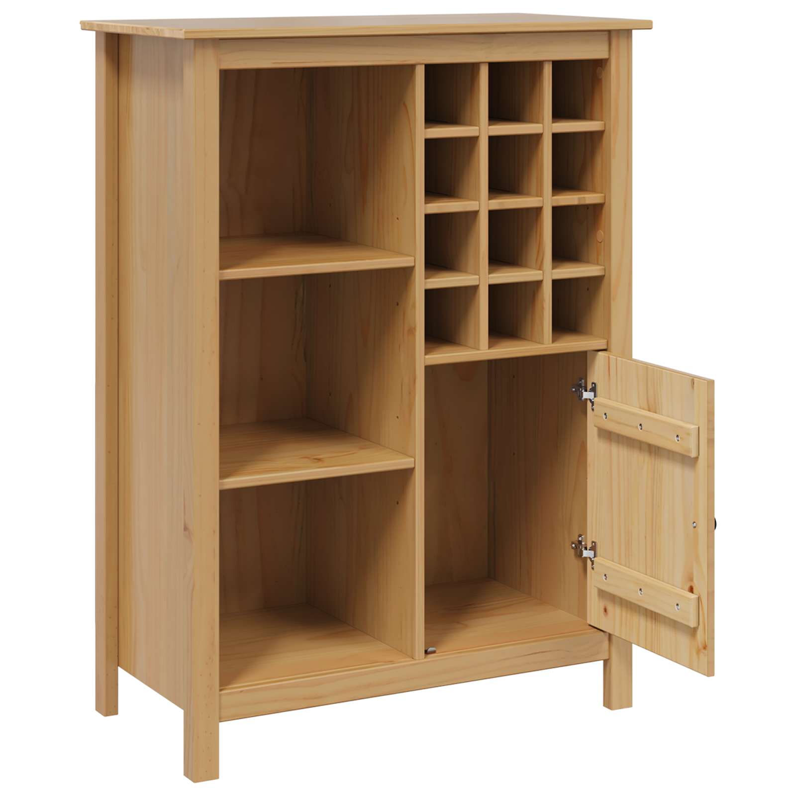 Wijnkast HILL Honingbruin 79.5 x 40 x 107.5 cm
