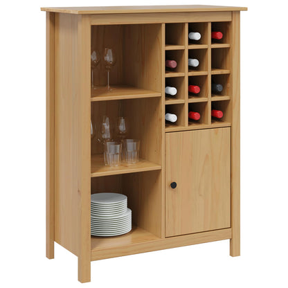 Wijnkast HILL Honingbruin 79.5 x 40 x 107.5 cm