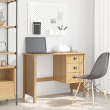 Bureau met lades Honingbruin 100 x 45 x 74 cm Massief Vurenhout