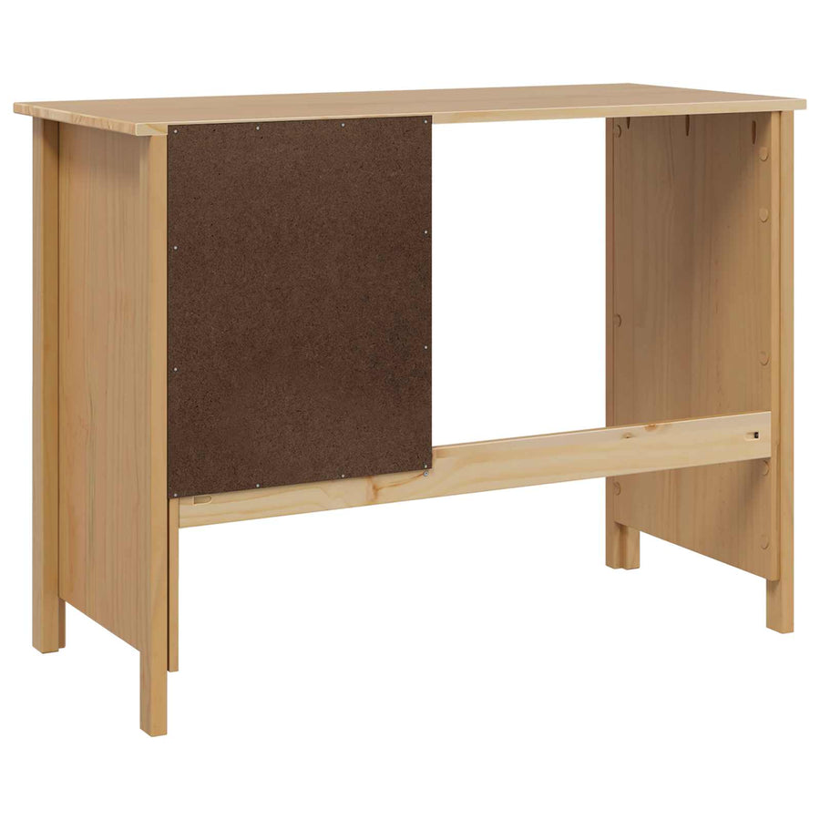 Bureau met lades Honingbruin 100 x 45 x 74 cm Massief Vurenhout