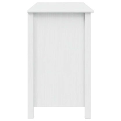 Bureau met lades Wit 100 x 45 x 74 cm Massief Vurenhout
