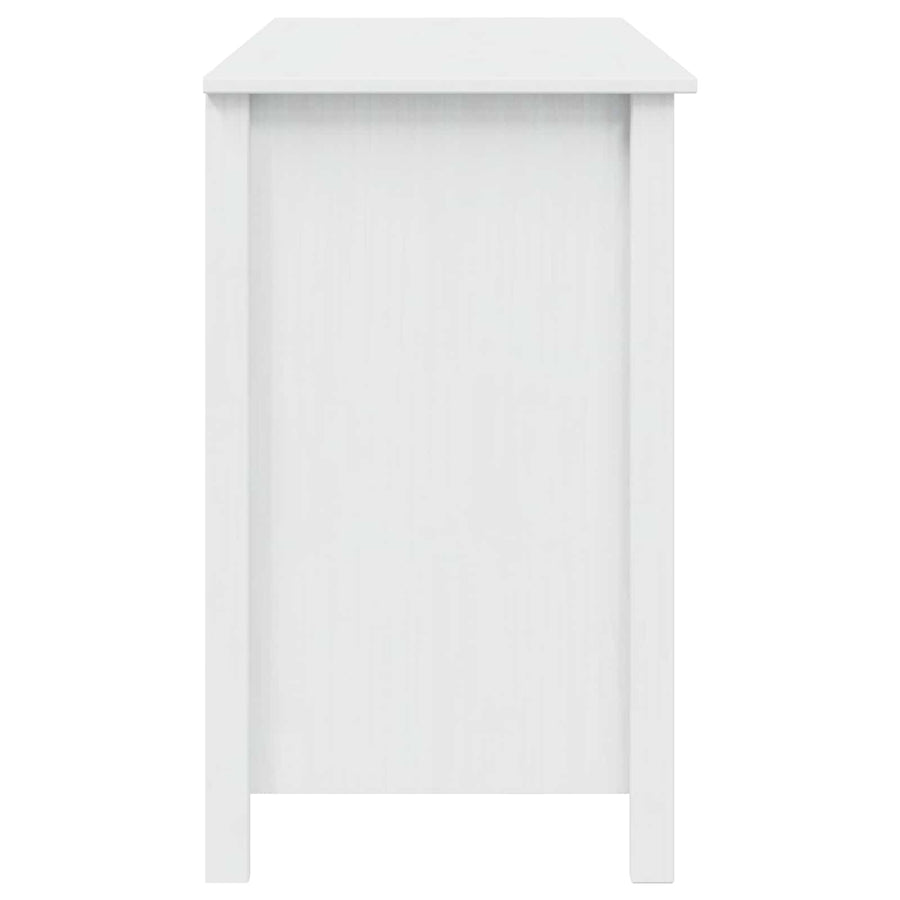 Bureau met lades Wit 100 x 45 x 74 cm Massief Vurenhout