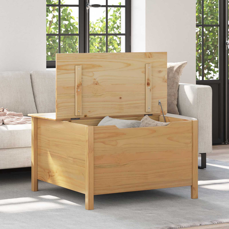 Salontafel Honingbruin 79.5 x 79.5 x 49 cm Massief Vurenhout