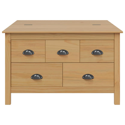 Salontafel Honingbruin 79.5 x 79.5 x 49 cm Massief Vurenhout