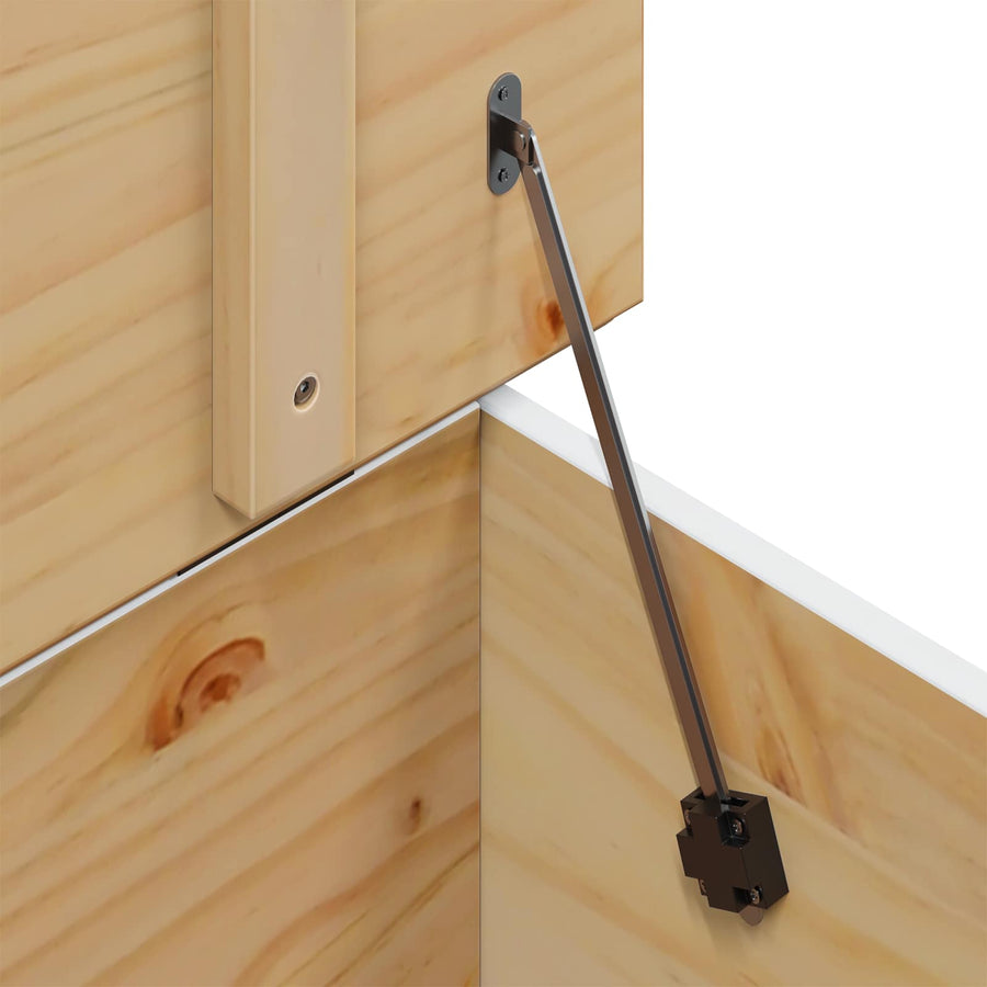 Salontafel met lade Wit en honingbruin 79.5 x 79.5 x 49 cm