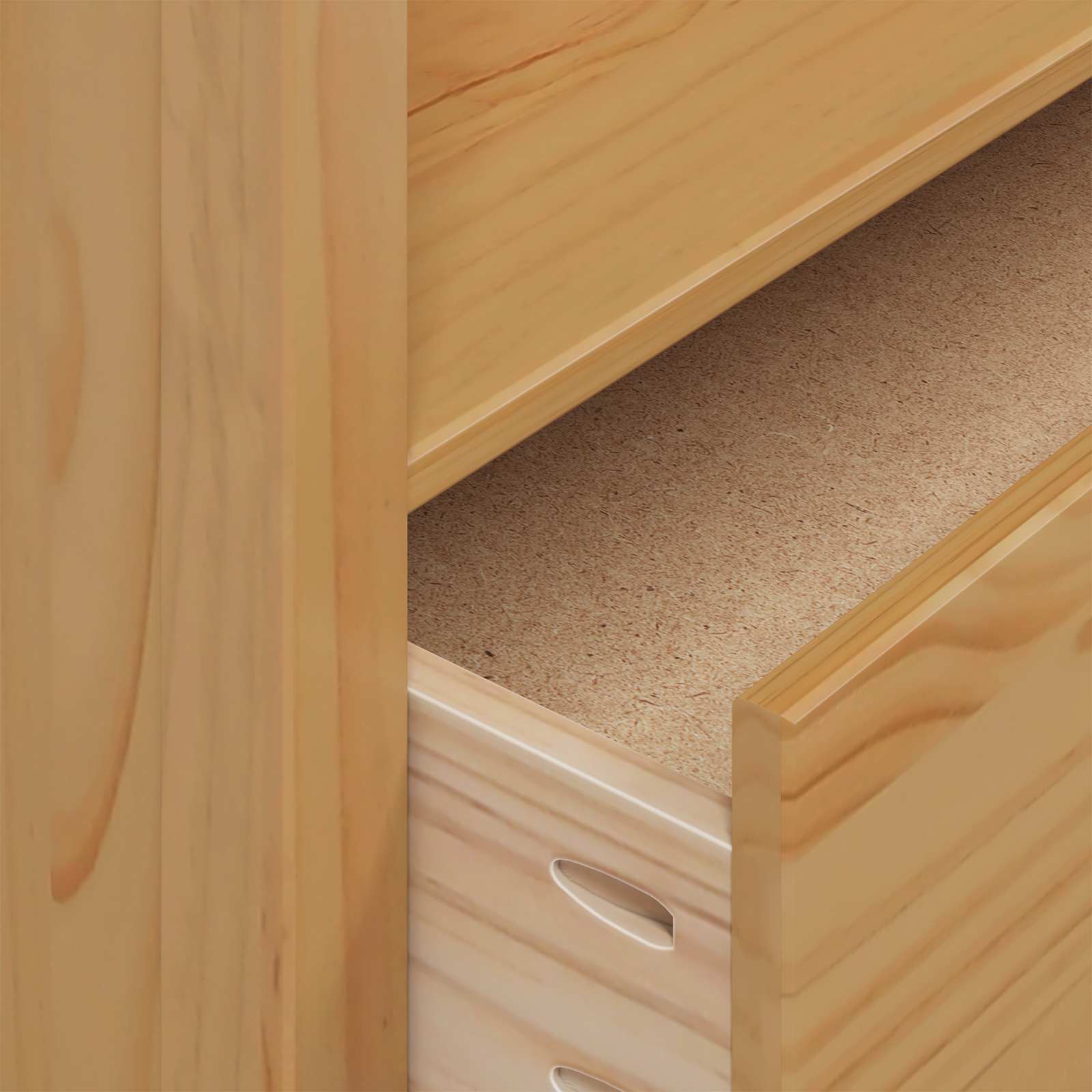 Kledingkast Honingbruin 84 x 50 x 170 cm Massief Vurenhout