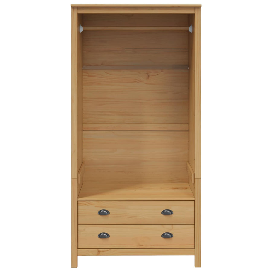 Kledingkast Honingbruin 84 x 50 x 170 cm Massief Vurenhout