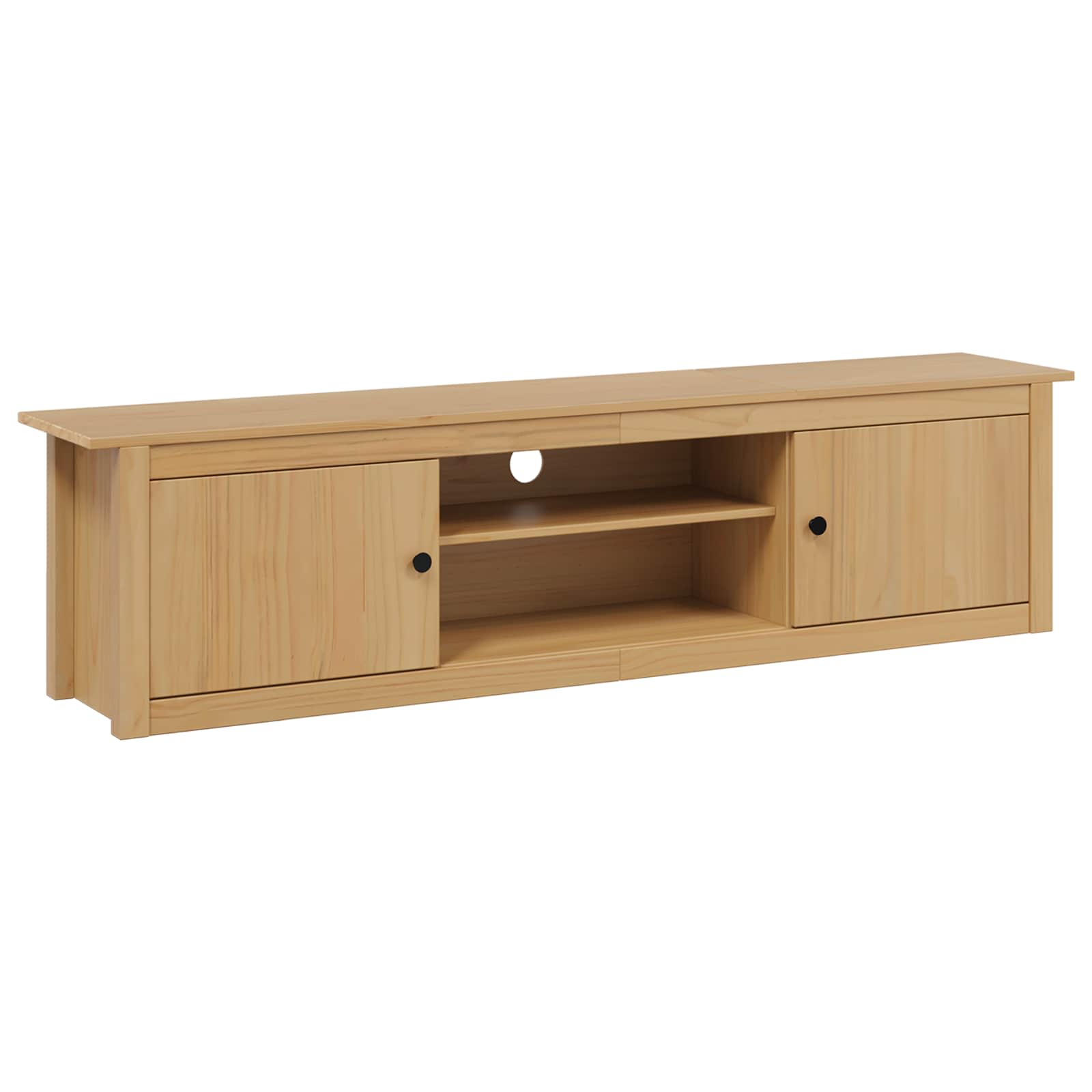 TV Rek HILL Honingbruin 158 x 40 x 39.5 cm Massief grenenhout