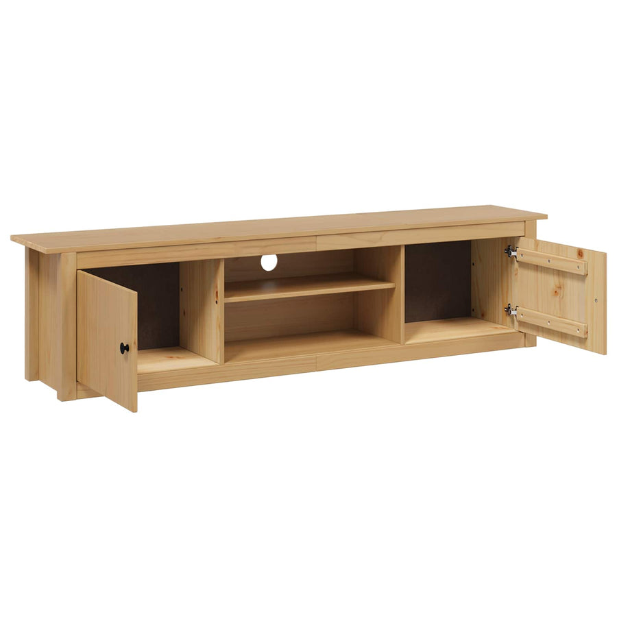 TV Rek HILL Honingbruin 158 x 40 x 39.5 cm Massief grenenhout