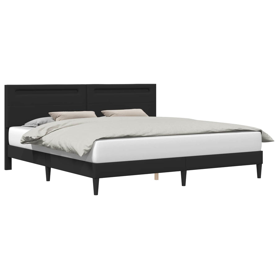 Bedframe Zwart 180 x 200 cm Kunstleer