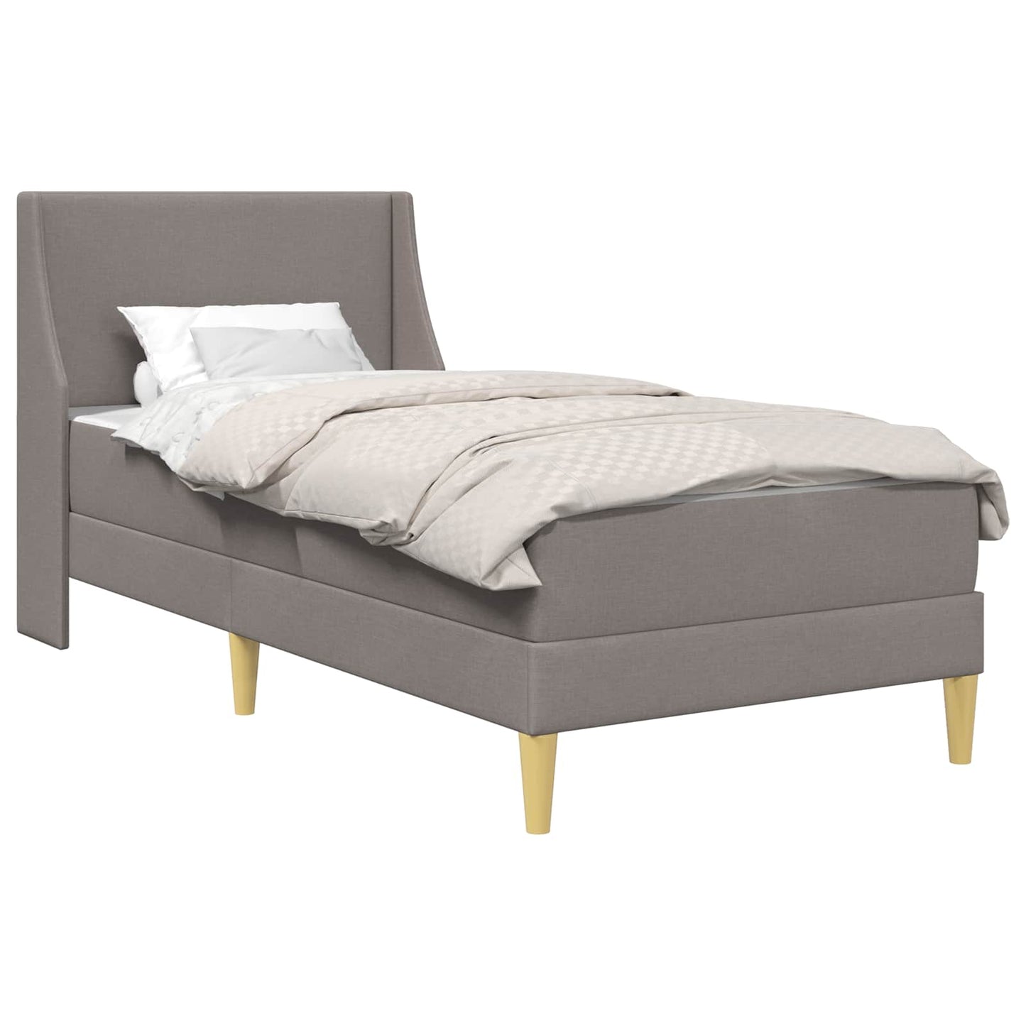 Bedframe met matras met hoofdeinde Polyester