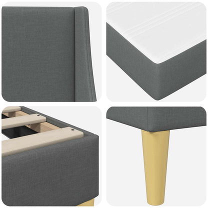 Bedframe met matras met hoofdeinde Polyester