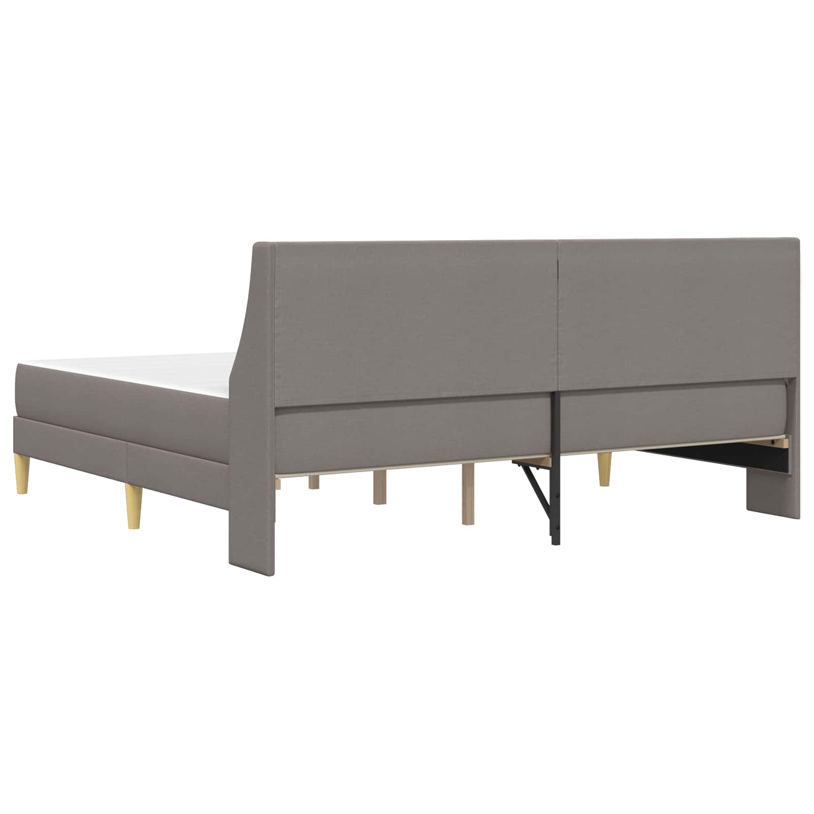 Bedframe met matras met hoofdeinde Polyester