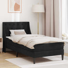 Bedframe met matras 202x94x96 cm zwart fluweel
